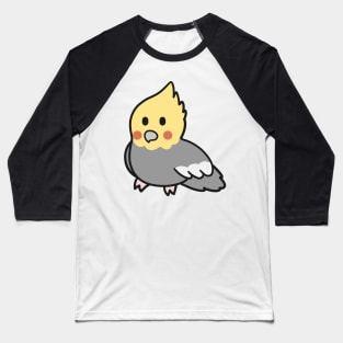 Cute lutino Cockatiel Baseball T-Shirt